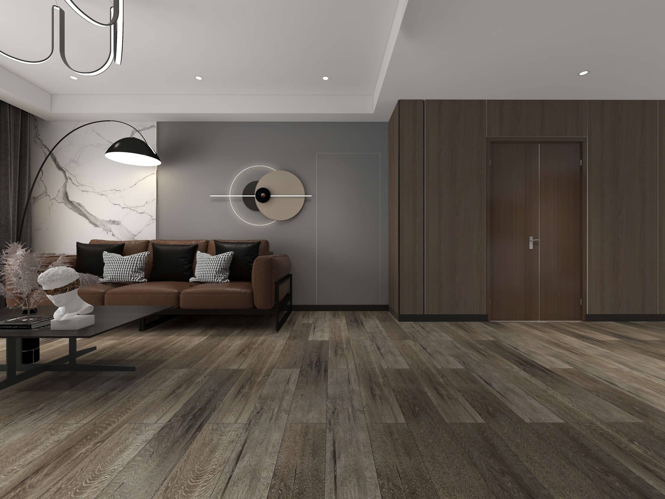 Luxury vinyl plank flooring in Garden Hue
